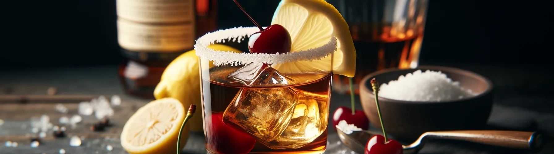 классический коктейль с виски и вермутом