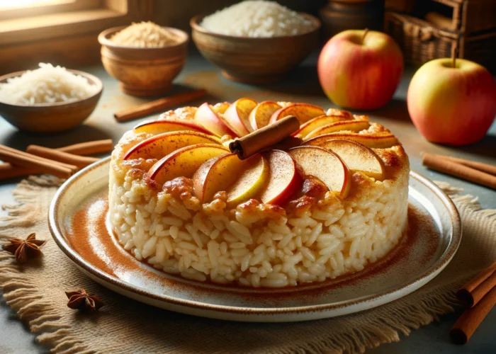 Рисовая бабка с яблоками: идеальный десерт