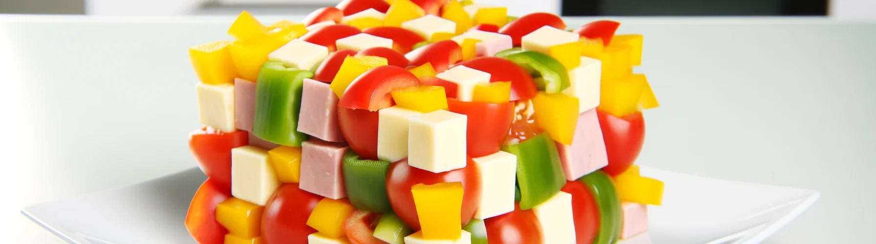 Салат "Кубик-рубик": Рецепт яркого и вкусного блюда
